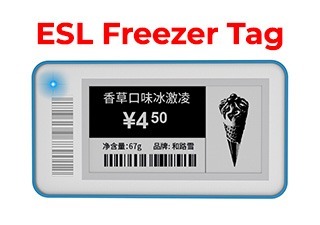 2.1 inch ESL Price Tag for FREEZER 2 color GE-ESL-STag21F-2c Temperature -25°C to +25°C